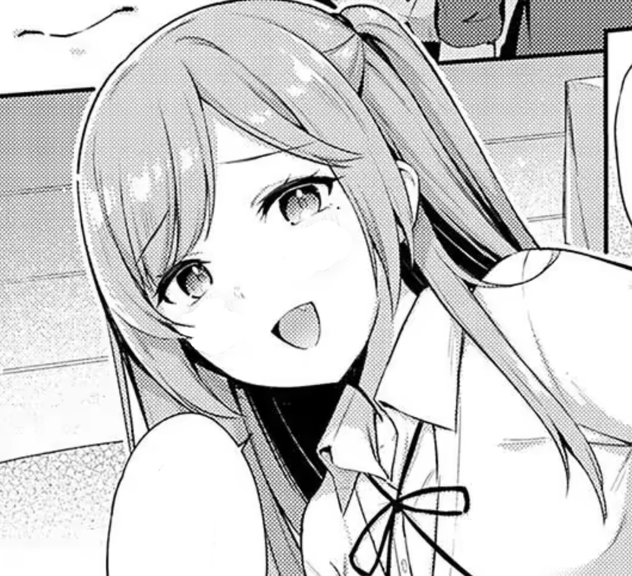 登場人物の笑顔
